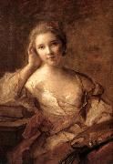 Portrait of a Young Woman Painter sg NATTIER, Jean-Marc